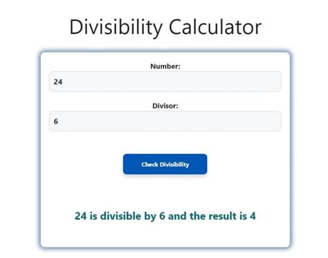 divisibility calculator|Divisibility Calculator.